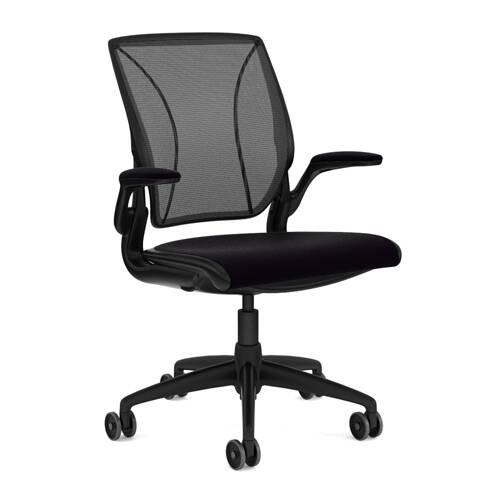 W17 Diffrient World Chair with Fixed Duron Arms with Textile