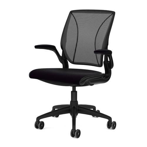 W17 Diffrient World Chair with Fixed Duron Arms with Textile