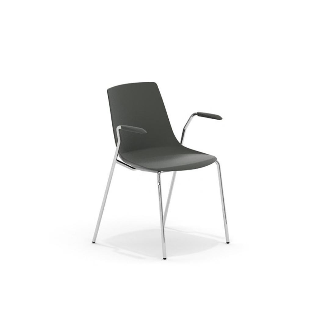 ARL10A Arlo Side Chair 4 Leg Arm Frame