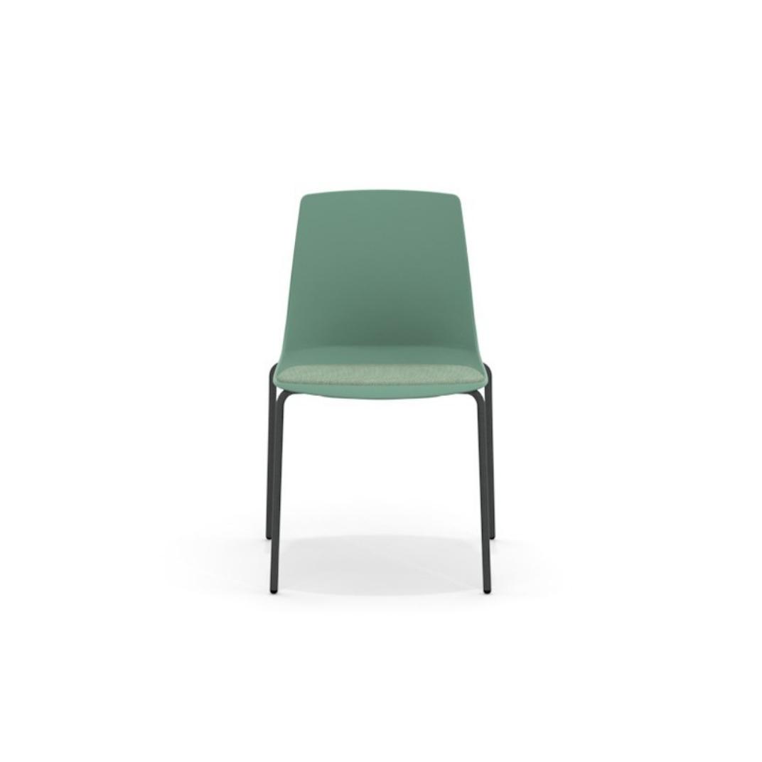 ARL11 Arlo Side Chair With 4 Leg Frame, Upholstered Seat Pad