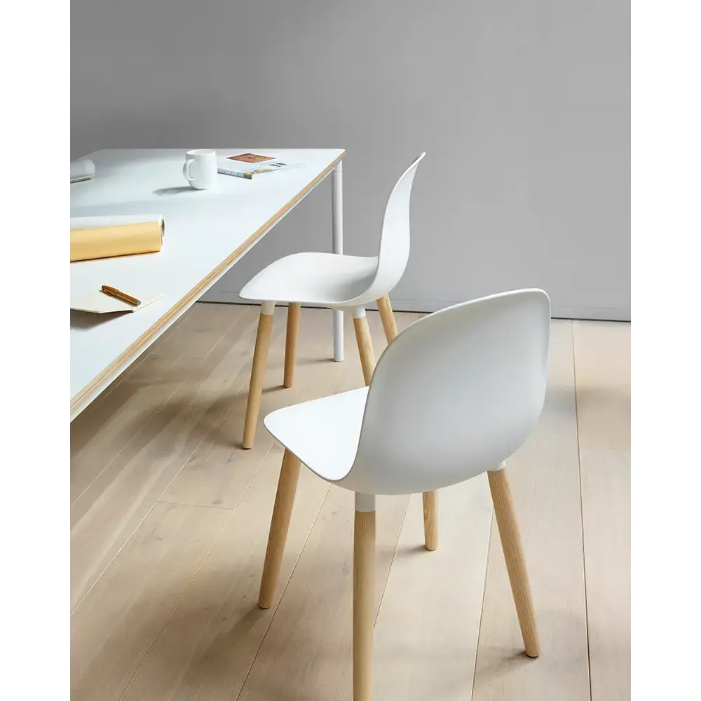 KIN103 - Kin Side Chair, Wood Legs