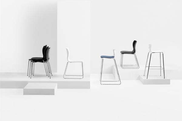 Casper Side Chair with 4 Leg Frame