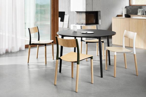 FLK100U3 Folk Side Chair With Upholstered Seat and Back