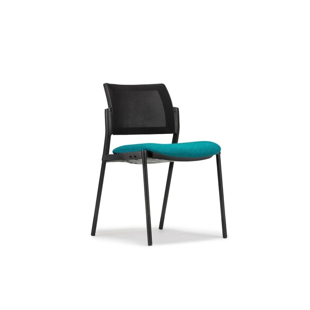 KM8 Kyos Mesh No Arms 4 Legs Upholstered Seat