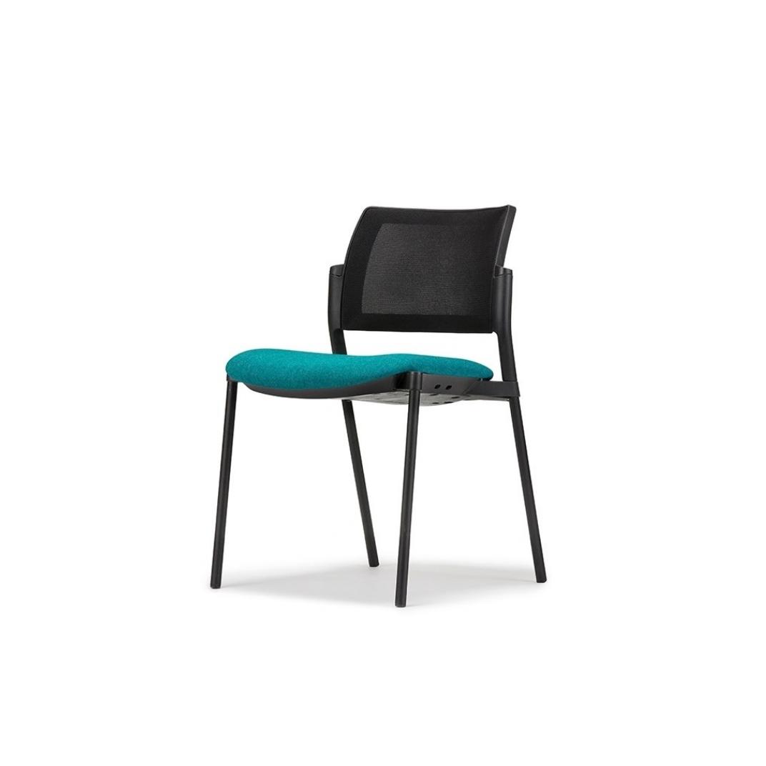 KM8 Kyos Mesh No Arms 4 Legs Upholstered Seat