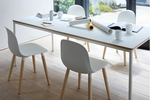Kin Side Chair, Wood Legs with Upholstered Seat Pad