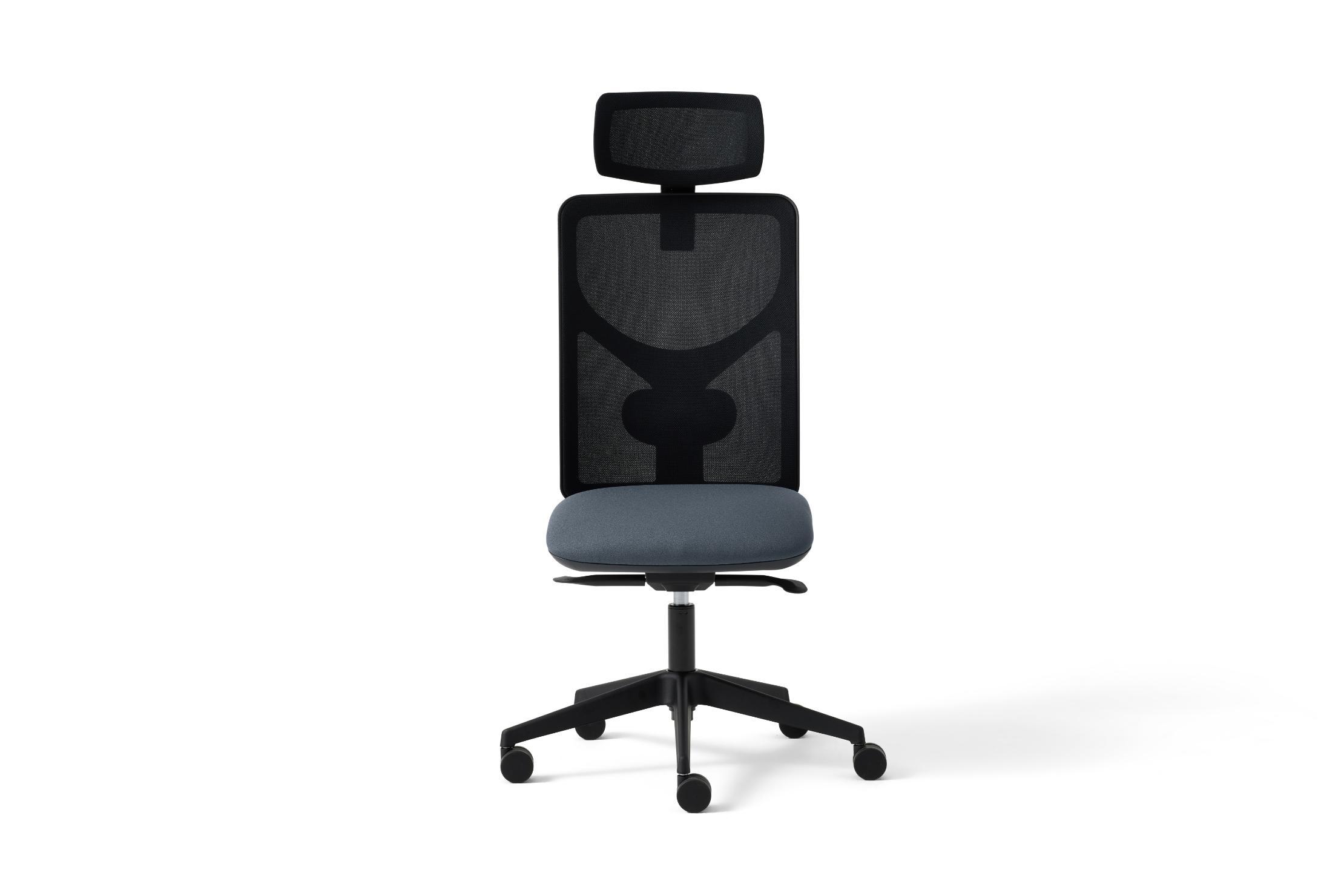 PPM95 Pluto Plus Mesh No Arms Mesh Back Sychronised Mechanism With Headrest