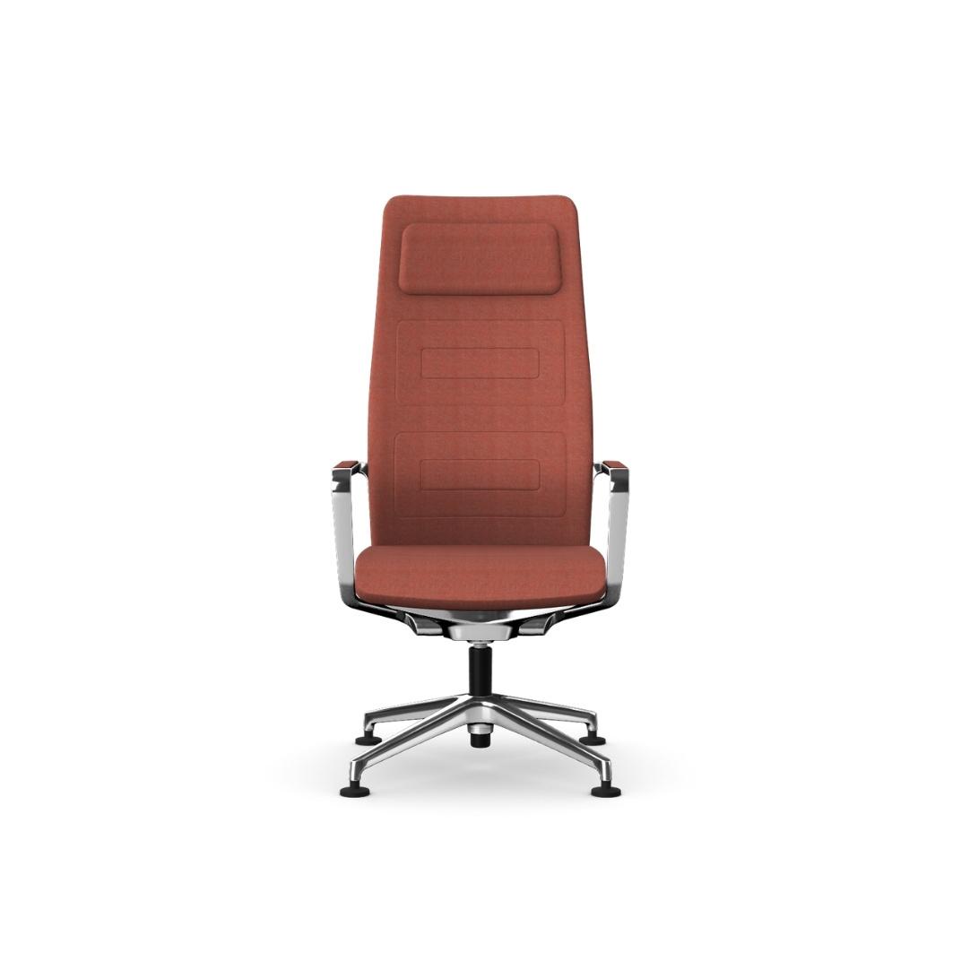 QDS240G QDOS High Back With Polished Components, 4 Star Base With Glides