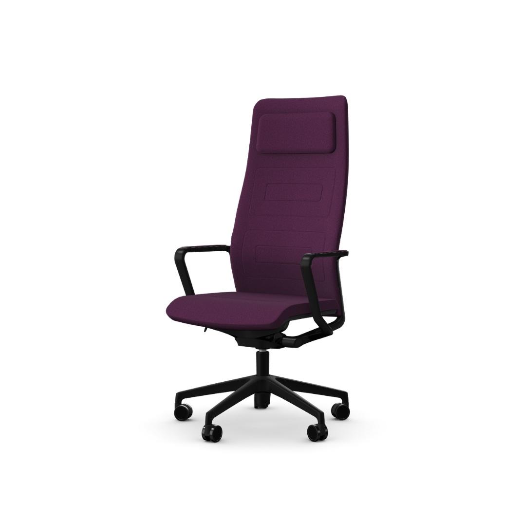 QDS260C QDOS High Back With Painted Components, 5 Star Base With Castors