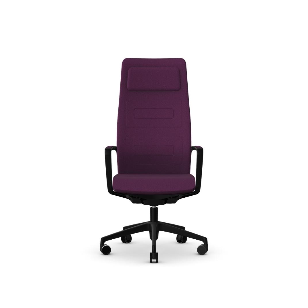 QDS260C QDOS High Back With Painted Components, 5 Star Base With Castors