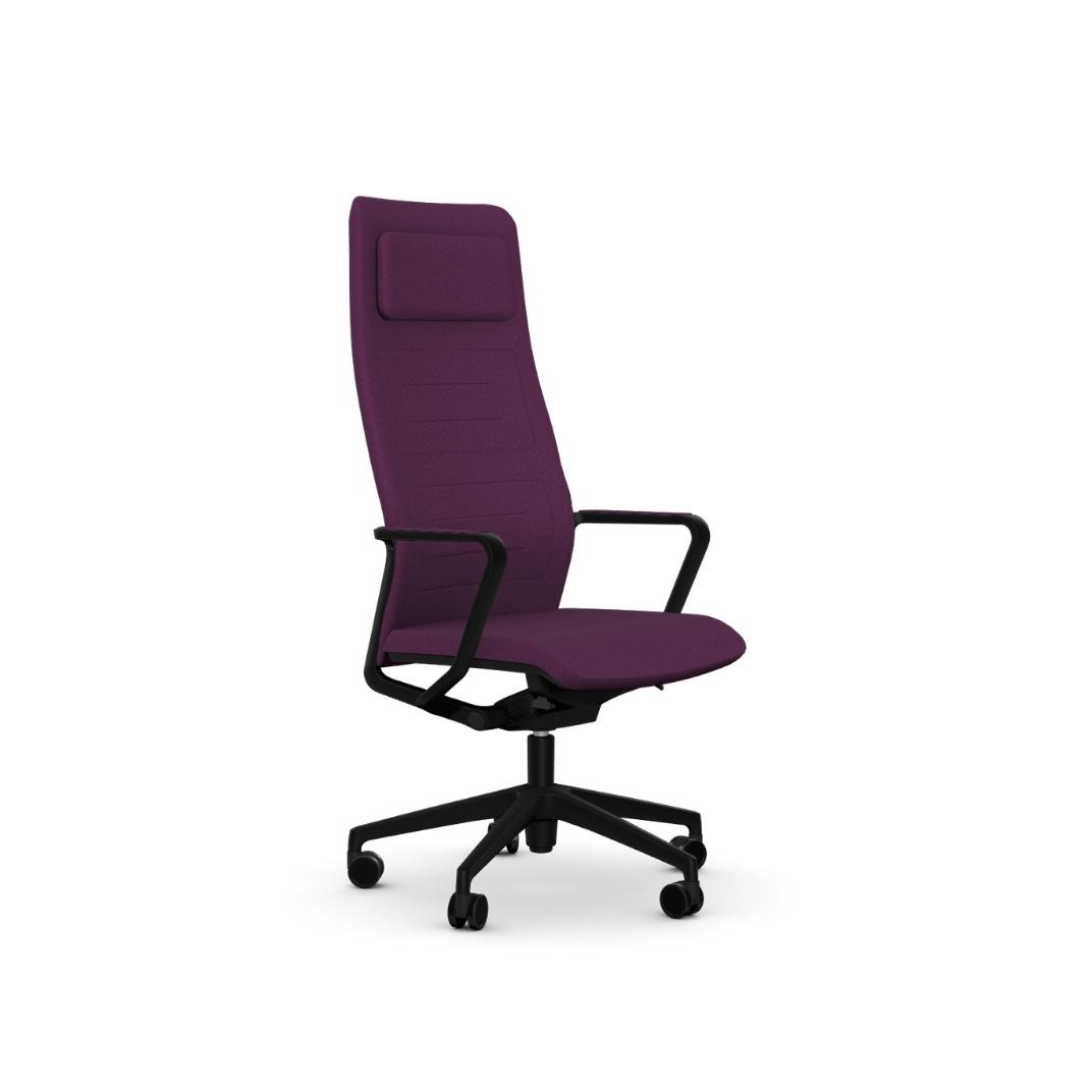 QDS260C QDOS High Back With Painted Components, 5 Star Base With Castors