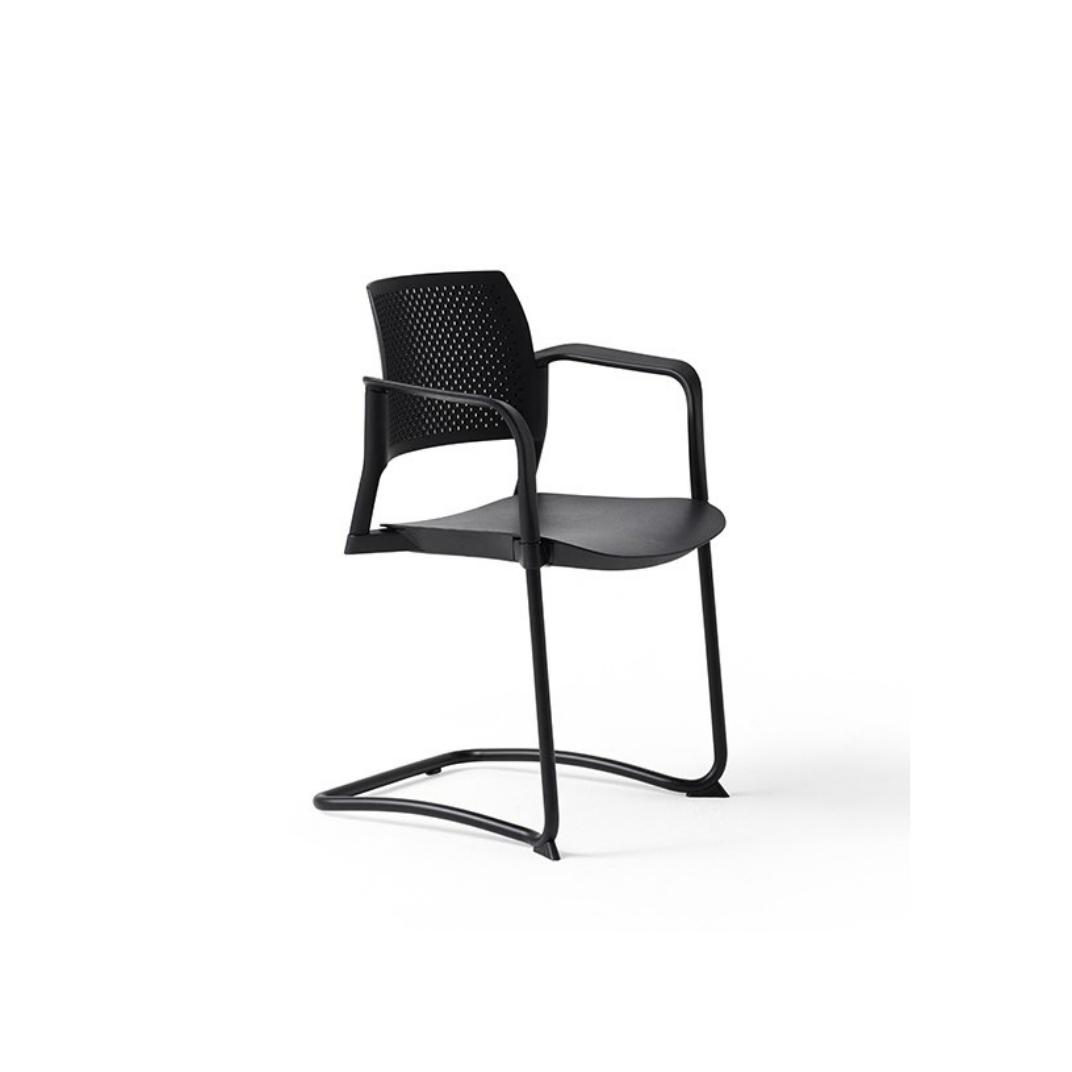 KS4A Kyos With Arms Cantilever Plastic Seat and Back