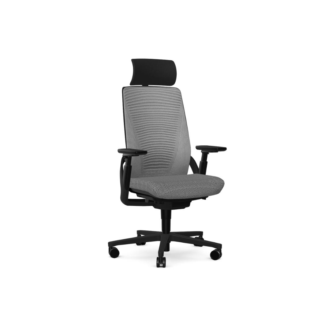 WRKN160FD I-Workchair 2.0 Task Chair With Black Mouldings and 4D Arms with Headrest