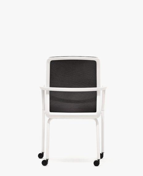 CR7 Circo Motion Conference Chair With Castors, Arms and Upholstered Seat