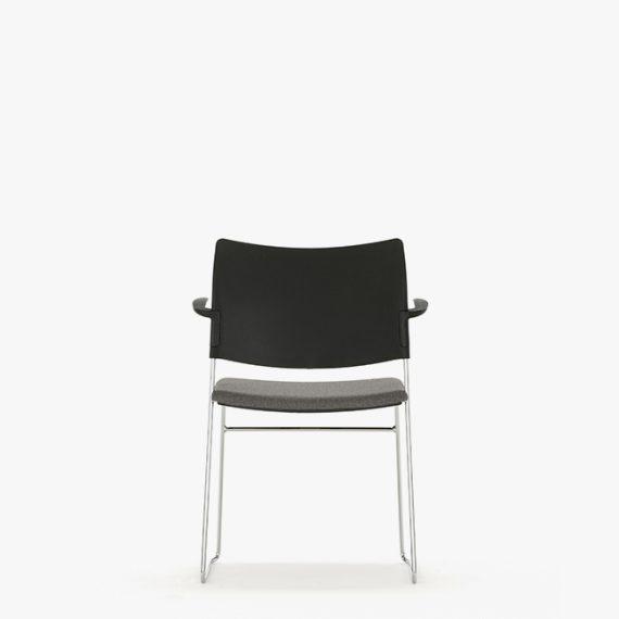 HD410 Elios Upholstered Seat and Plastic Back Without Arms
