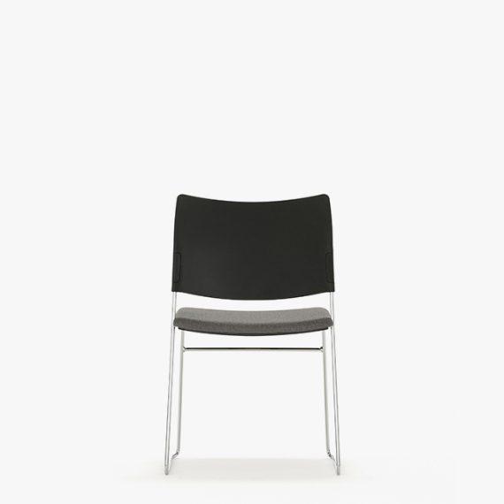 HD410A Elios Upholstered Seat and Plastic Back With Arms