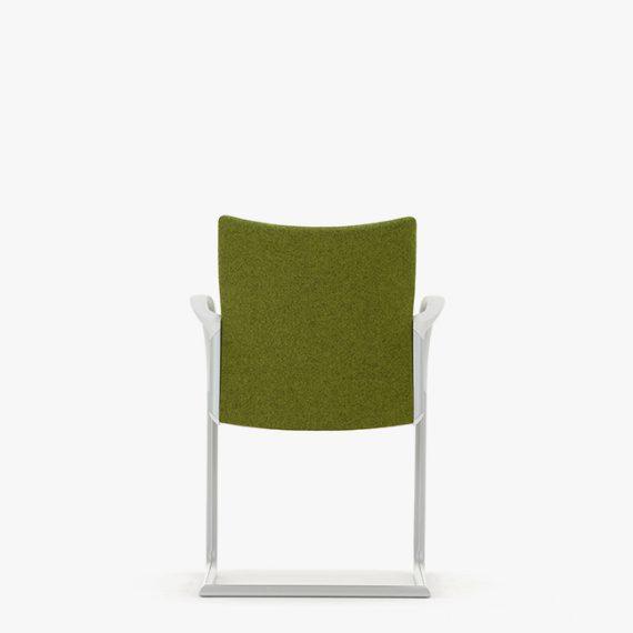 T115A Trillipse Cantilever With Upholstered Seat and Back, Stacking, With Arms