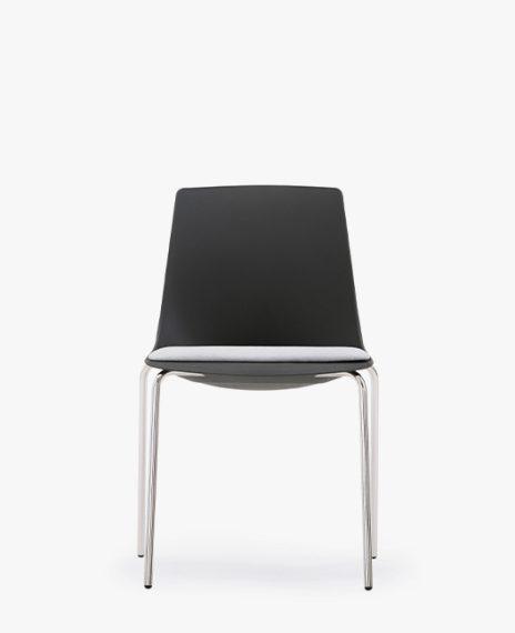 ARL11 Arlo Side Chair With 4 Leg Frame, Upholstered Seat Pad
