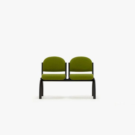 A180-SS Public Space Beam Two Unit Beam Seating With No Arms