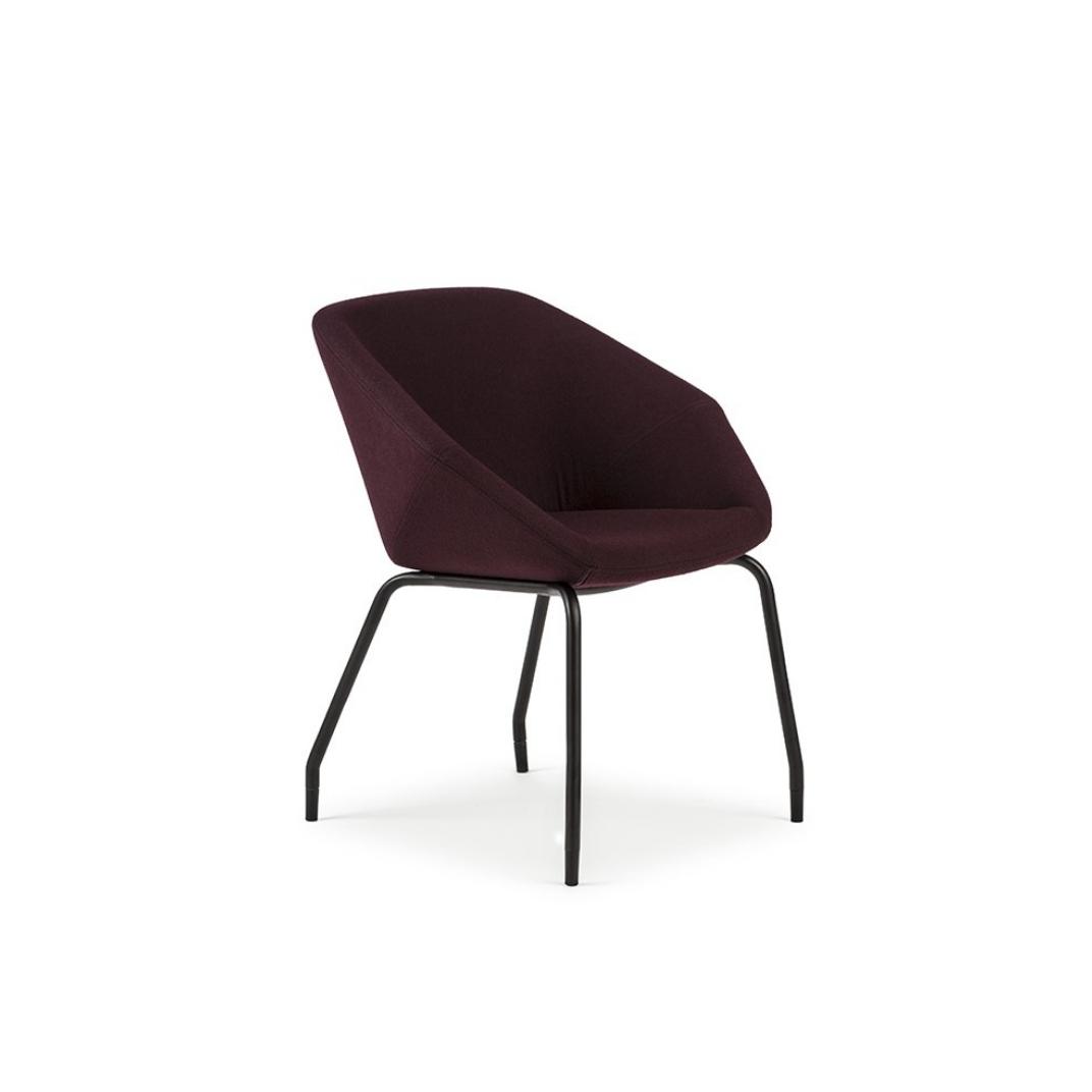 CLR10 Clara Side Chair on a 4 Leg Frame