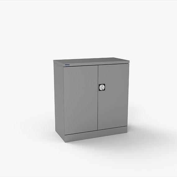 Kontrax Steel Cupboard - 1020mmH 2 double door - assembled c/w 1 shelf