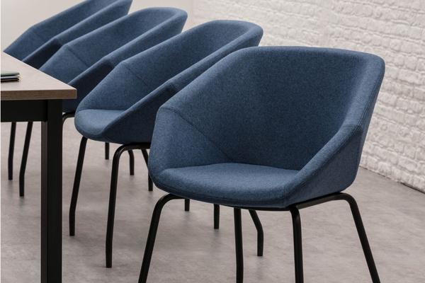 CLR10 Clara Side Chair on a 4 Leg Frame