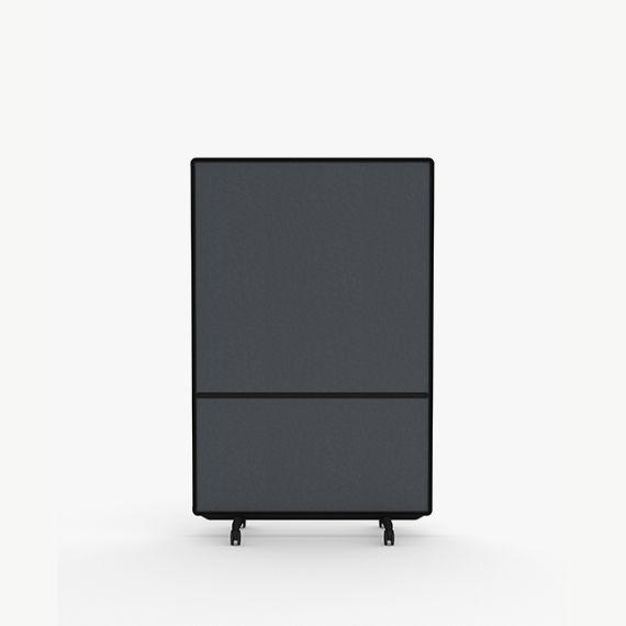 AW2012FFM Adapt Wall Media with Fabric Upper Panels and Fabric Lower Panels