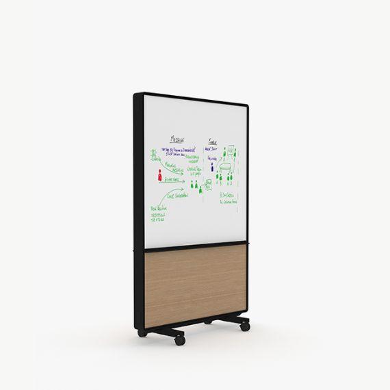 AW2012MD Adapt Wall with Drywipe Upper Panels and MFC Lower Panels