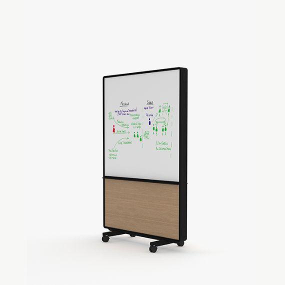 AW2012MD Adapt Wall with Drywipe Upper Panels and MFC Lower Panels