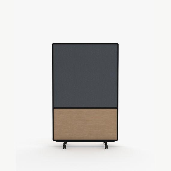 AW2012MFM Adapt Wall Media with  Fabric Upper Panels and MFC Lower Panels