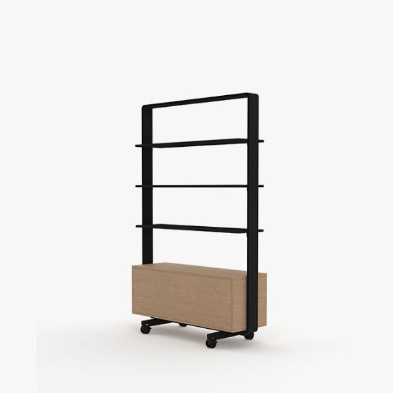 AW2012SH3DW4 Adapt Wall 3 Shelf Unit and Sliding Door Unit
