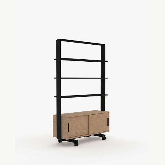 AW2012CHSL Adapt Wall 3 Shelf Unit and 4 Drawer Storage Unit