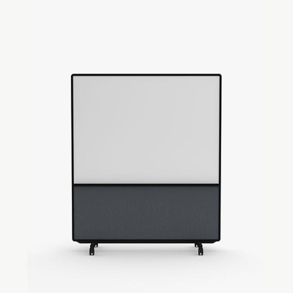 AW2016FMD Adapt Wall with Magnetic Drywipe Upper Panels and Fabric Lower Panels