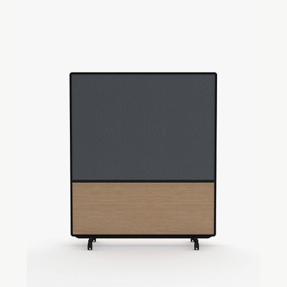 AW2016MFMD Adapt Wall with Fabric and Magnetic Drywipe Upper Panels and MFC Lower Panels