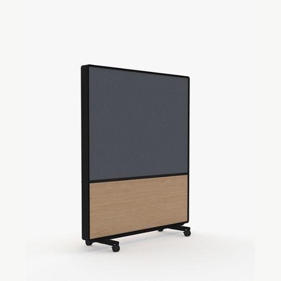 AW2016MFMD Adapt Wall with Fabric and Magnetic Drywipe Upper Panels and MFC Lower Panels