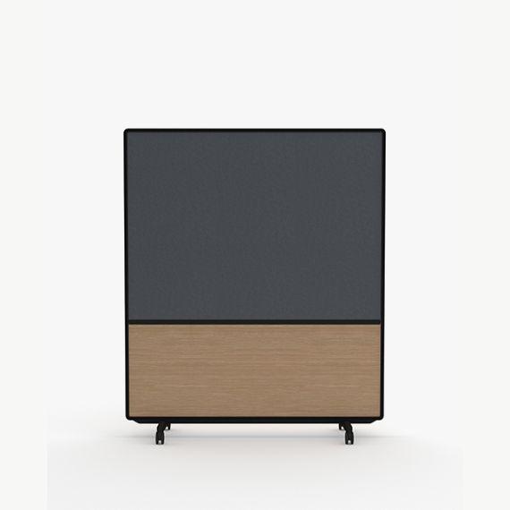 AW2016MFM Adapt Wall Media with  Fabric Upper Panels and MFC Lower Panels