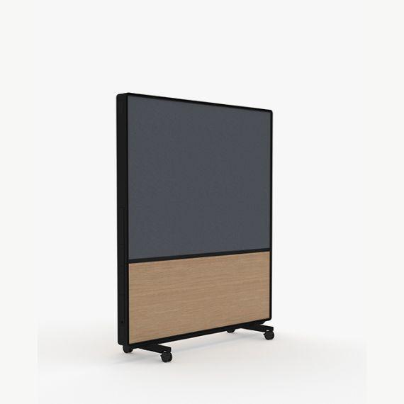 AW2016MFM Adapt Wall Media with  Fabric Upper Panels and MFC Lower Panels