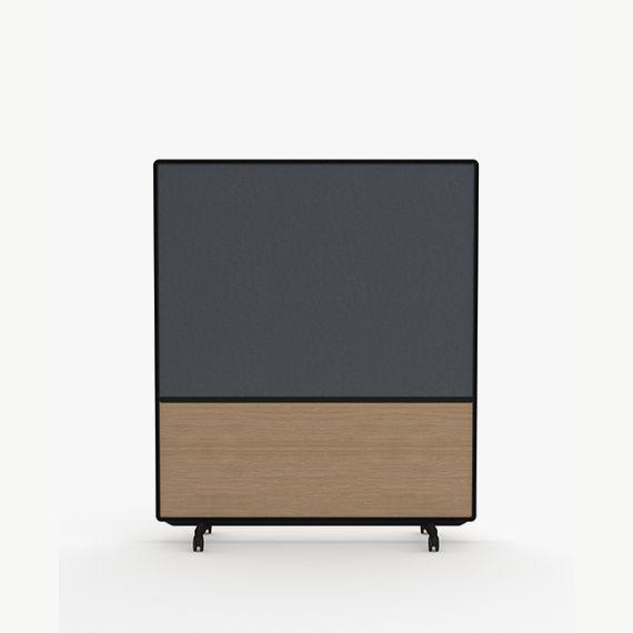 AW2012MFMD Adapt Wall with Fabric and Magnetic Drywipe Upper Panels and MFC Lower Panels