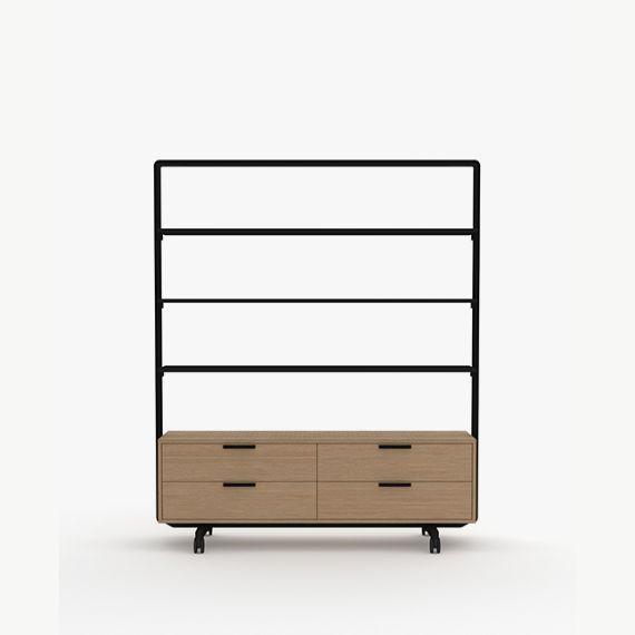 AW2016SH3DW4 Adapt Wall 3 Shelf Unit and Sliding Door Unit