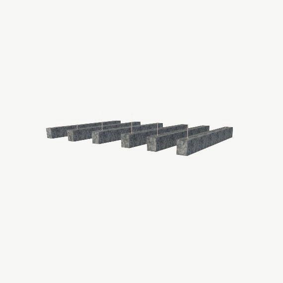 BREB100-10 Boxy Baffle 100mm drop with alu channel