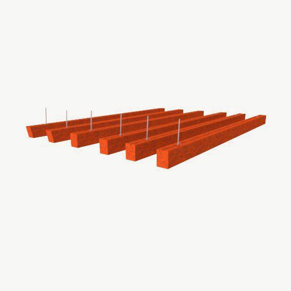BREB200-10 Boxy Baffle 100mm drop with alu channel
