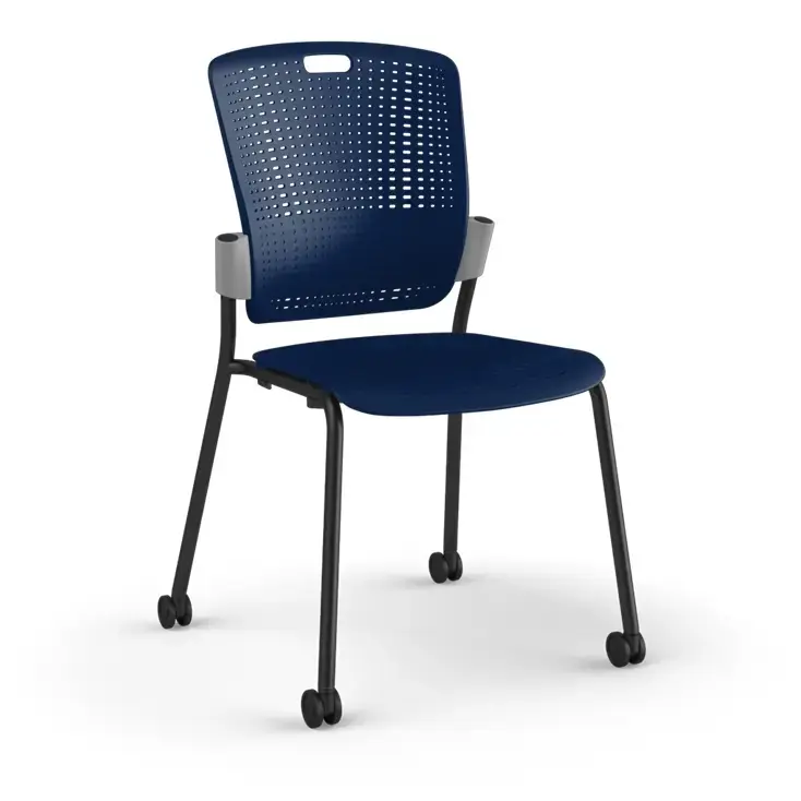 C20 Cinto Stacking Armless Chair with Castors