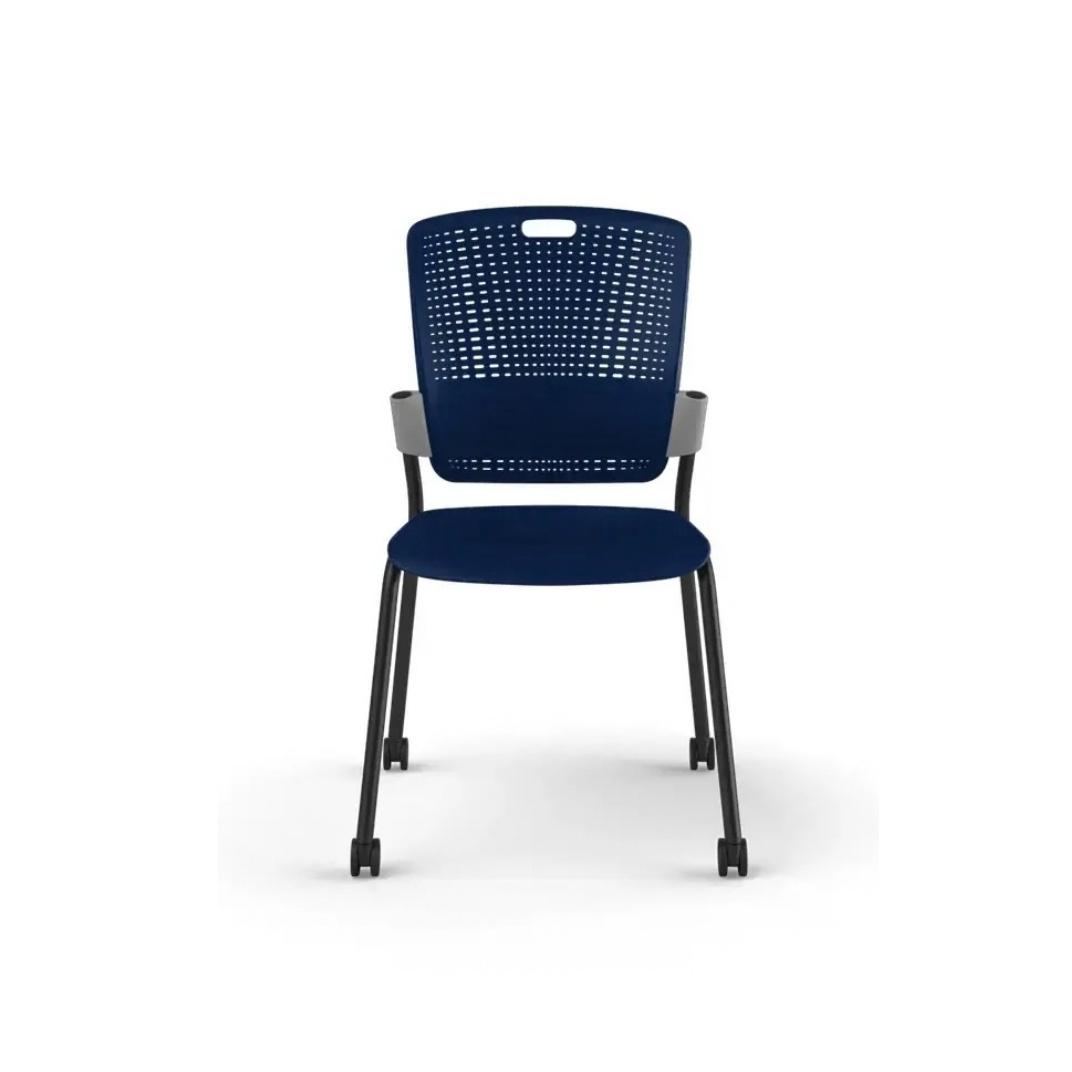 C20 Cinto Stacking Armless Chair with Castors