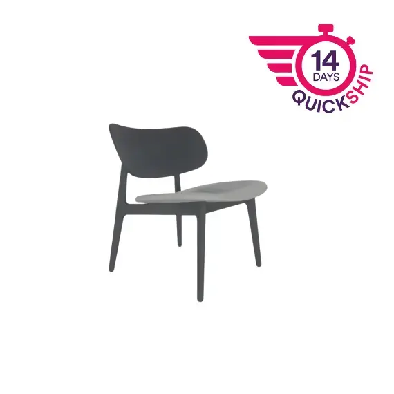 PLC008 PLC Lounge Chair with Upholstered Seat Pad