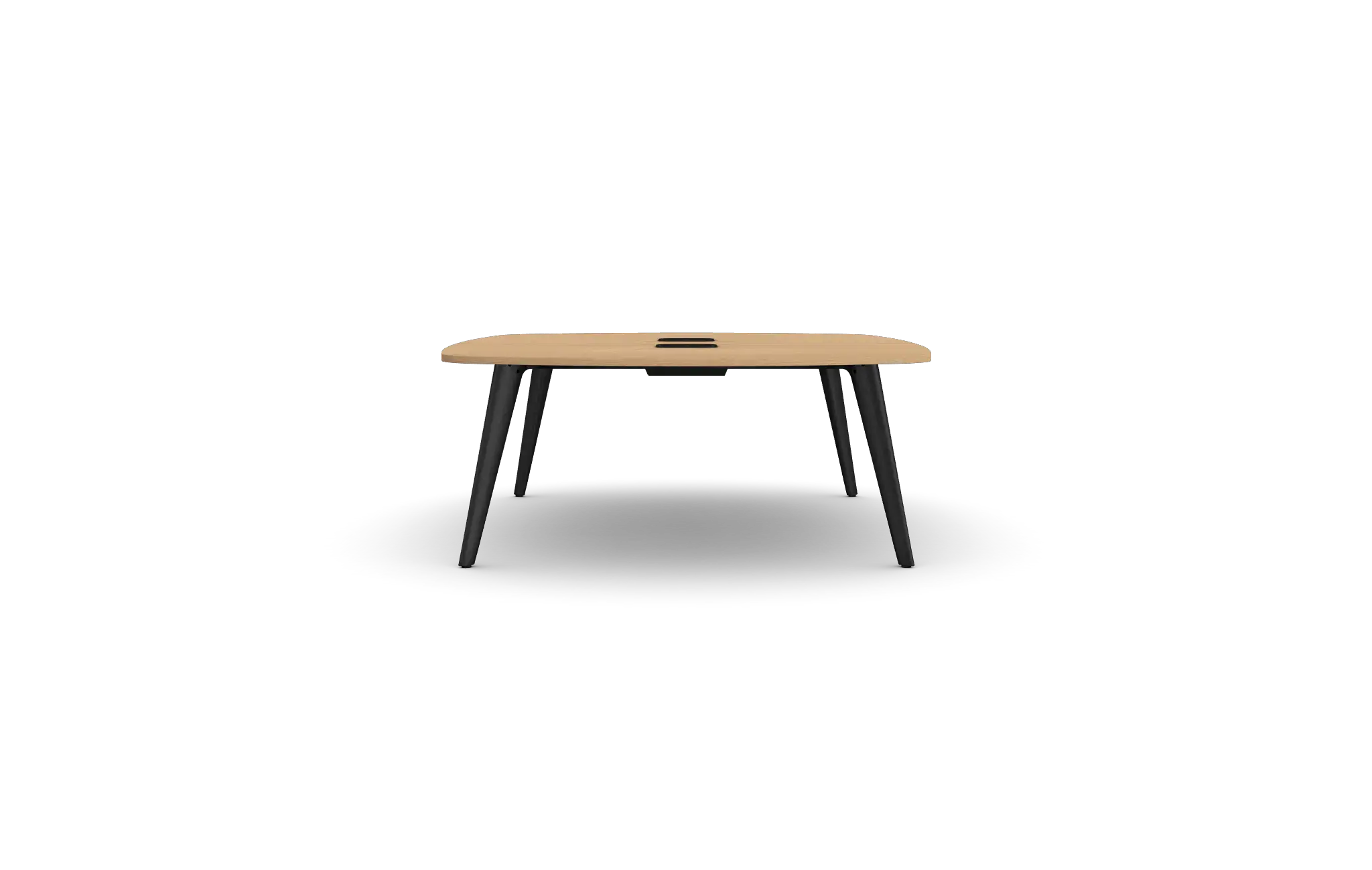 PLBMT2418-AB Pailo Boat Shaped Project Table With Cut Out for Power- 2400mm x 1850mm