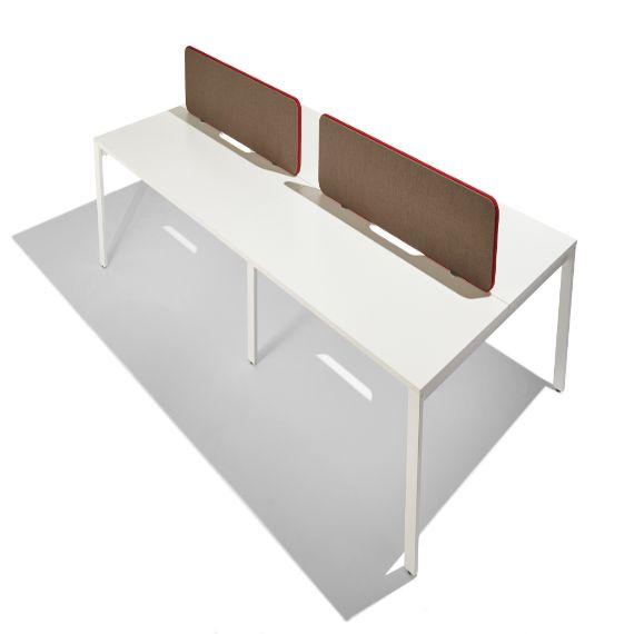 FSL8-380-ST Softline Desk Mounted Screen with Straight Top