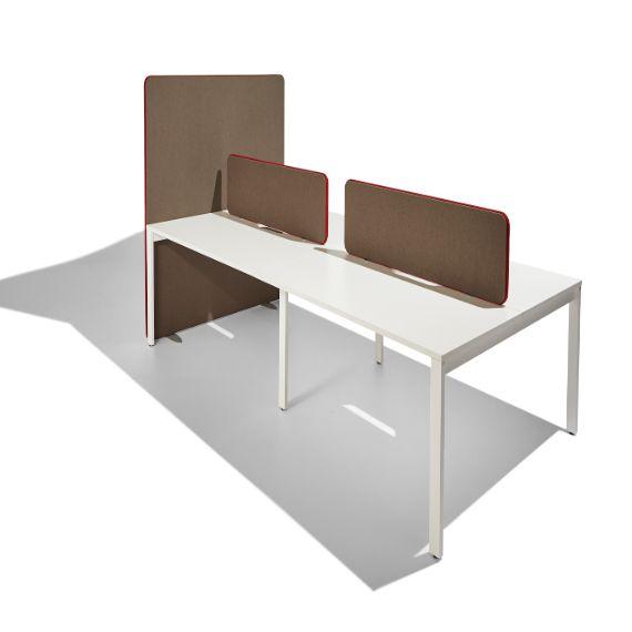 FSL8-380-ST Softline Desk Mounted Screen with Straight Top