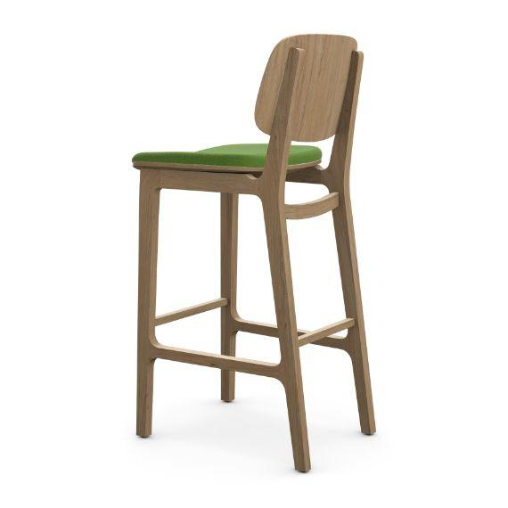 VERBAS Verge Stool with Upholstered Seat Pad