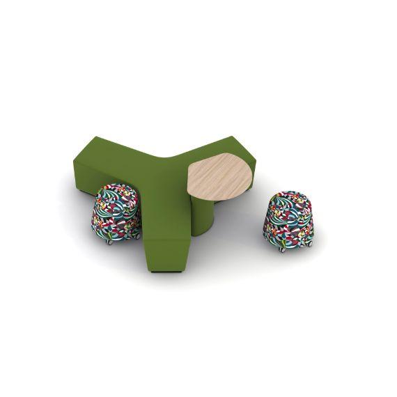 AD-87 S Away From The Desk - Square Seating Configuration 