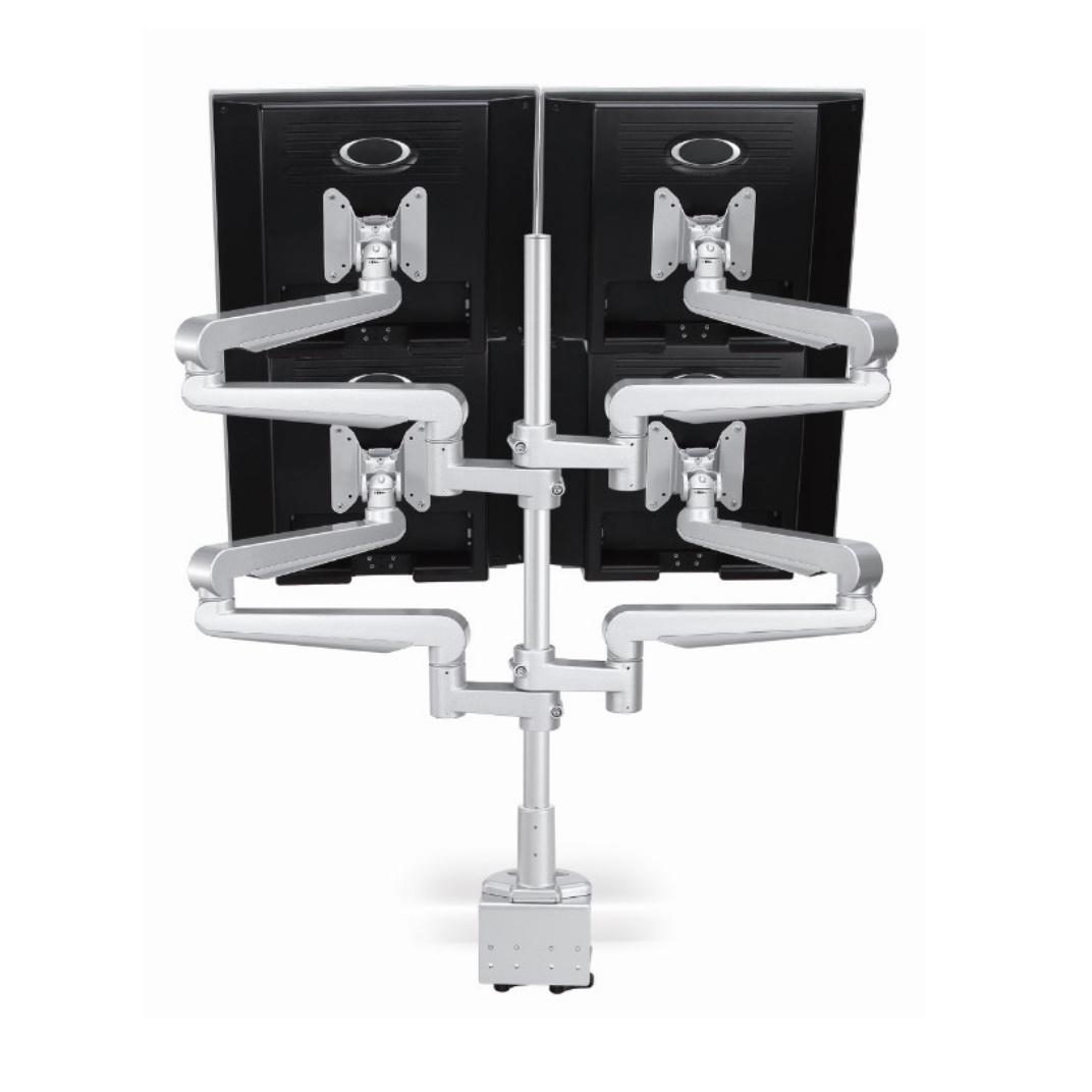 CMS2980S   -  Ascend Multimount Quad Screen with Desk Clamp